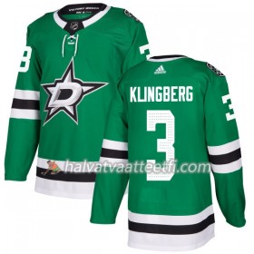 Miesten NHL Dallas Stars Jacket Pelipaita John Klingberg 3 Adidas 2017-2018 Kelly Vihreä Authentic